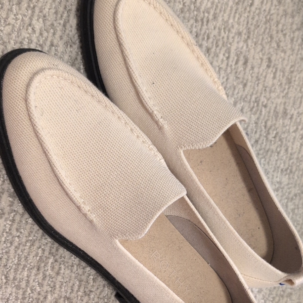 Rothy's Women's Whitish Cream Loafers Sz 9